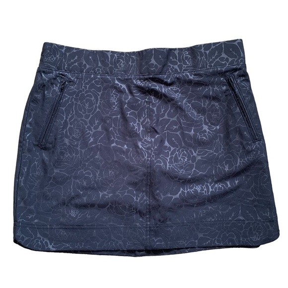 Orvis Athleisure Activewear Black Print Skort With 4 Pockets Excellent Condition - Picture 12 of 15